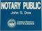 Notary Public Wall Sign